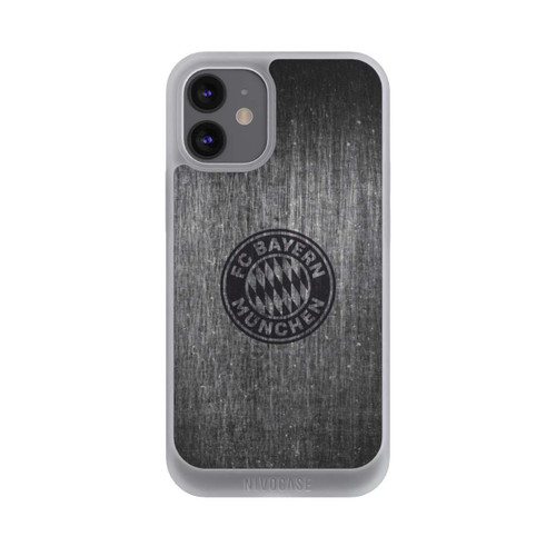 Apple iPhone 12 mini NIVOpure Metalllook FCB Logo einfarbig