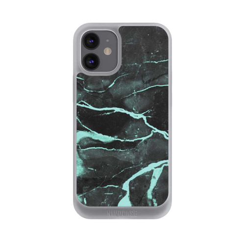 Apple iPhone 12 mini NIVOpure Grauer und blauer Marmor