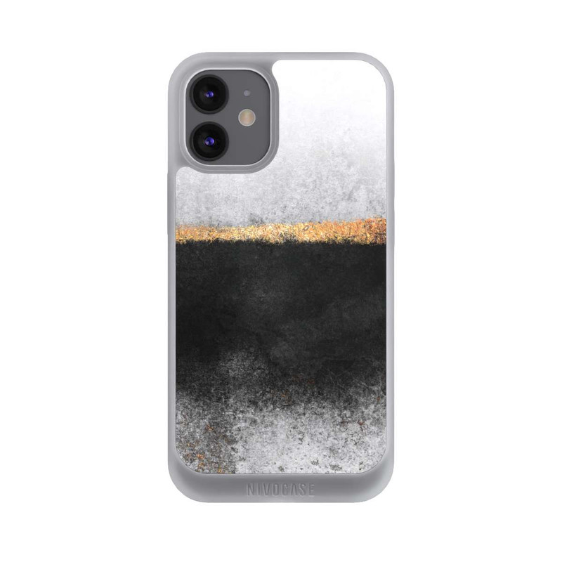 iPhone 12 mini NIVOpure Ruß und Golddruck