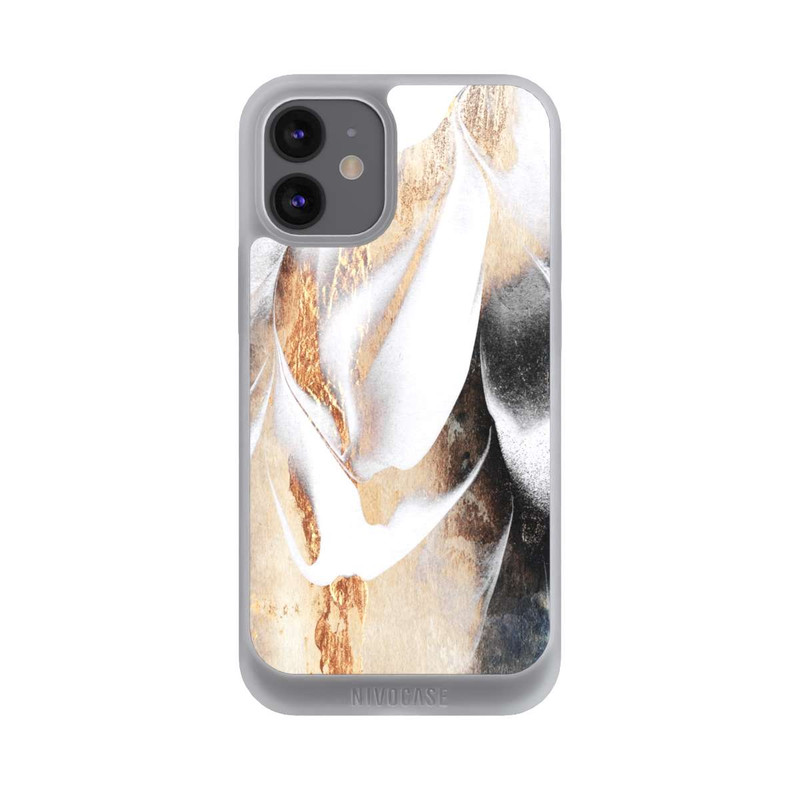 iPhone 12 mini NIVOpure Beruhige Deine Seele Golddruck