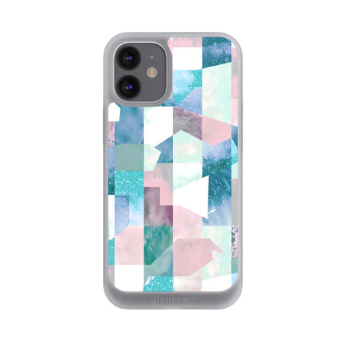 Apple iPhone 12 mini NIVOpure Collage Textur Pastell