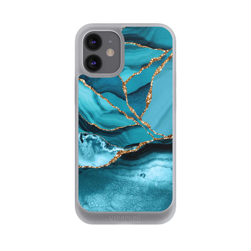 Apple iPhone 12 mini NIVOpure Marbre Bleu Glacier