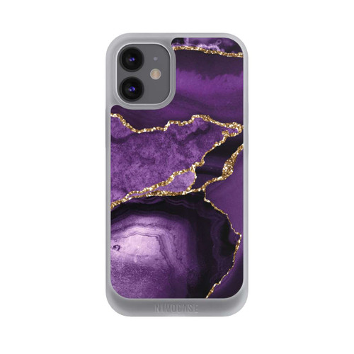 Apple iPhone 12 mini NIVOpure Lila Marmor Landschaft