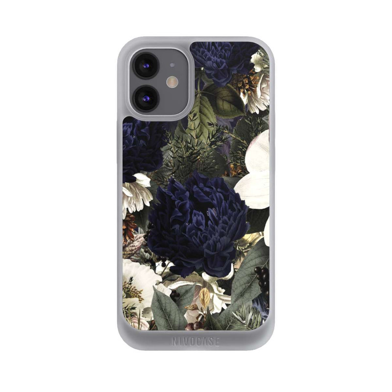 iPhone 12 mini NIVOpure Dunkle Mitternachts Barock Vintage Blumen