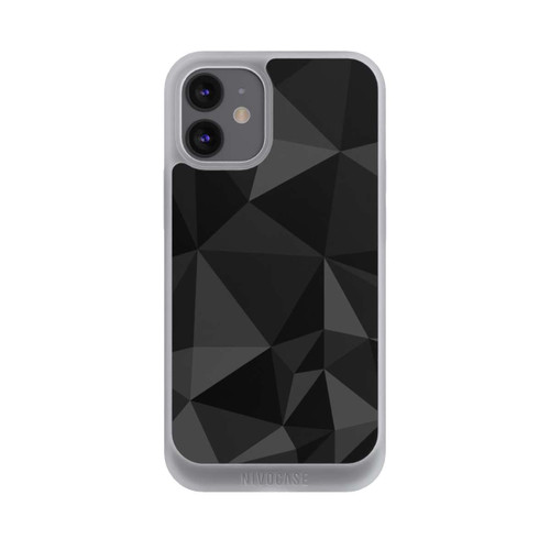 Apple iPhone 12 mini NIVOpure Motif Polygone Noir