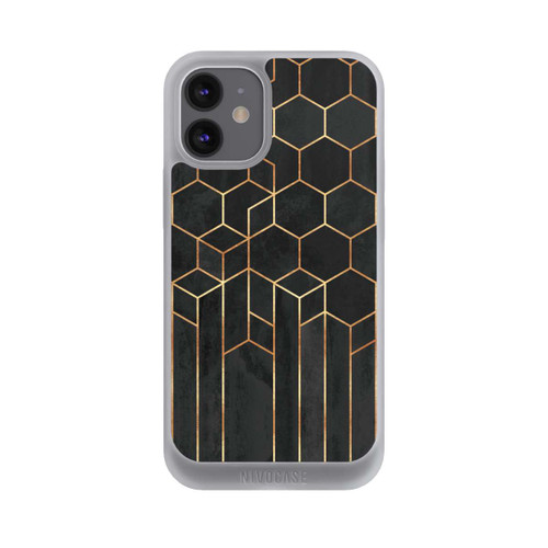 Apple iPhone 12 mini NIVOpure Schwarze Sechsecke