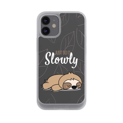 Apple iPhone 12 mini NIVOpure Just Do It Slowly Sloth Grey