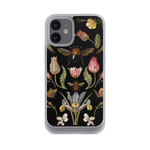 Apple iPhone 12 mini NIVOpure Wildblumen und Biene Schwarz