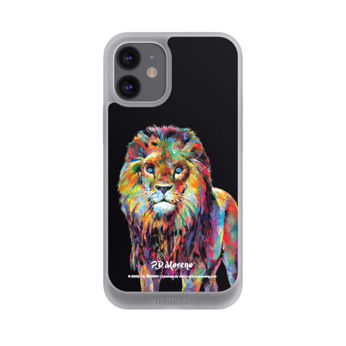 Apple iPhone 12 mini NIVOpure Löwe Bunte Kunst von P.D. Moreno