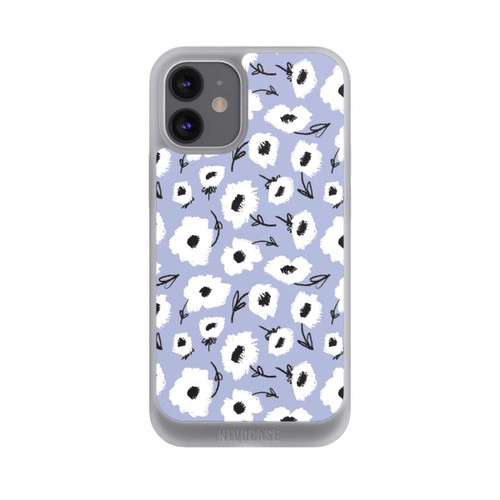 Apple iPhone 12 mini NIVOpure Pattern Fleurs Lilas