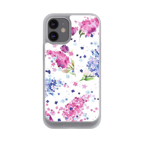 Apple iPhone 12 mini NIVOpure Floral Hydrangeas Lilac Pink