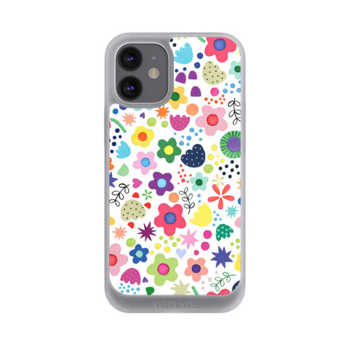 Apple iPhone 12 mini NIVOpure Psychedelische Blumen bunt