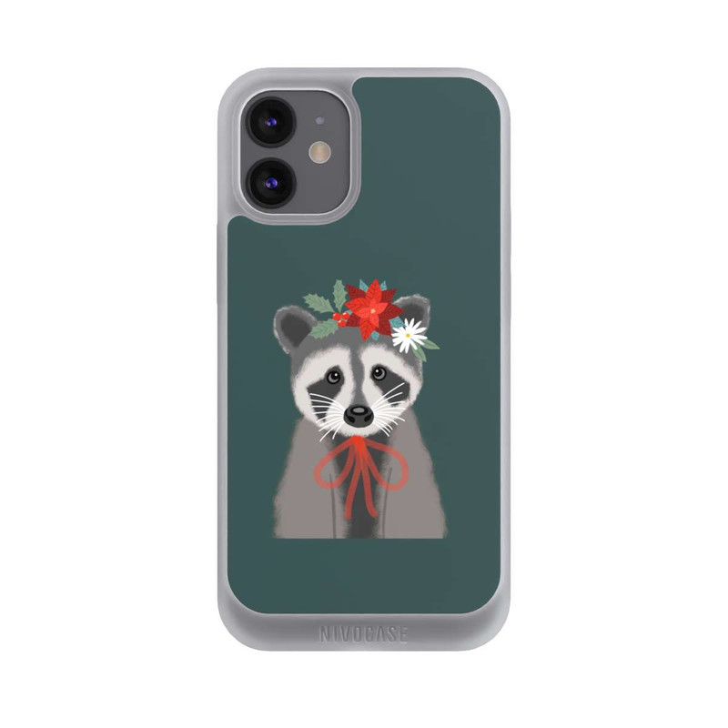 iPhone 12 mini NIVOpure weihnachtlicher Waschbär