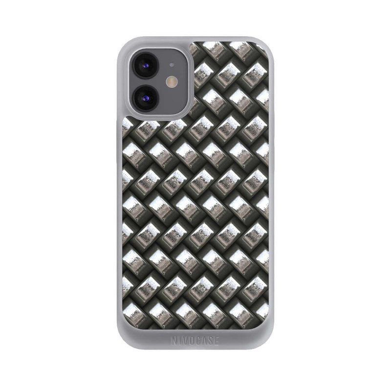 iPhone 12 mini NIVOpure Glamour Silver Metal