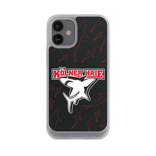 Apple iPhone 12 mini NIVOpure Haie Muster Rot