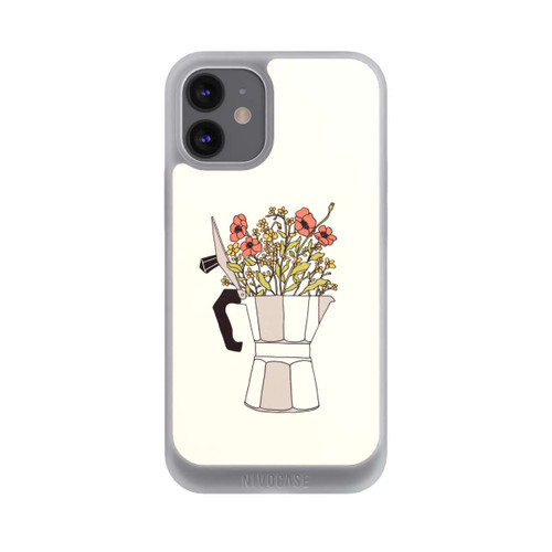 Apple iPhone 12 mini NIVOpure Moka Blumen
