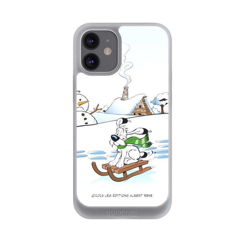 iPhone 12 mini NIVOpure Idefix fährt Schlitten