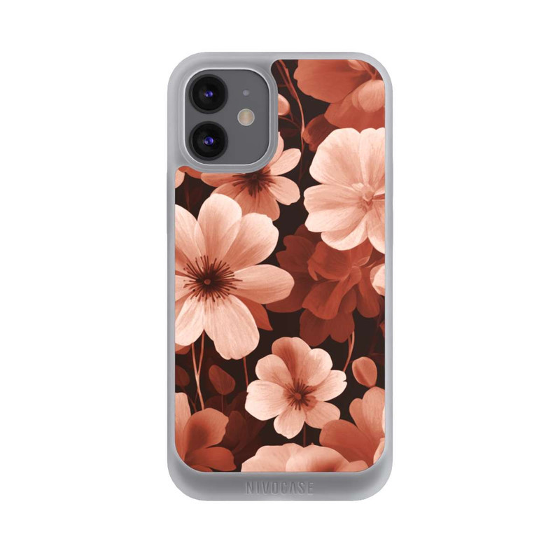 iPhone 12 mini NIVOpure Rote Negativblumen mit KI