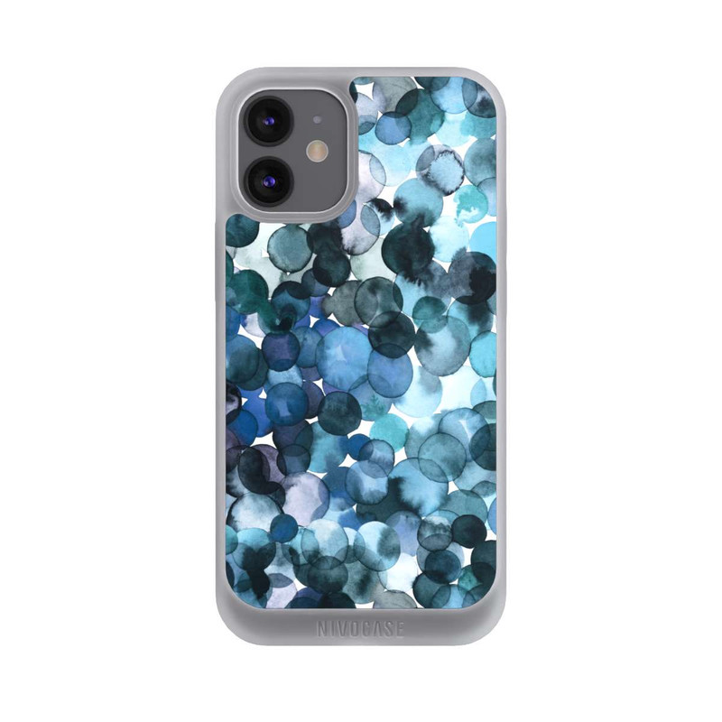 iPhone 12 mini NIVOpure Blätterzauber Blau