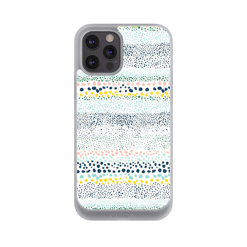 iPhone 12 Pro NIVOpure Kleine Punkte, strukturiertes Weiß