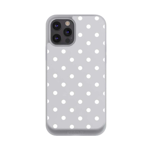 Apple iPhone 12 Pro NIVOpure Polka Dots Grau