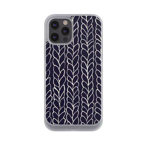 Apple iPhone 12 Pro NIVOpure gezeichnete Wollzöpfe Marine