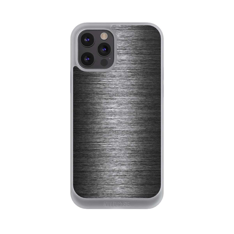 iPhone 12 Pro Max NIVOpure Metal Look - Anthrazit
