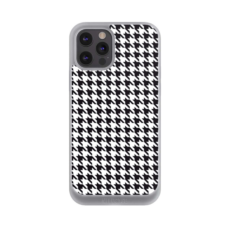 iPhone 12 Pro Max NIVOpure Hahnentritt Schwarz Weiß