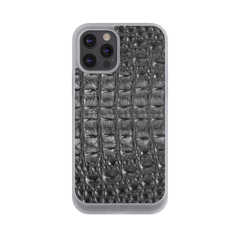 iPhone 12 Pro Max NIVOpure Croco Noir