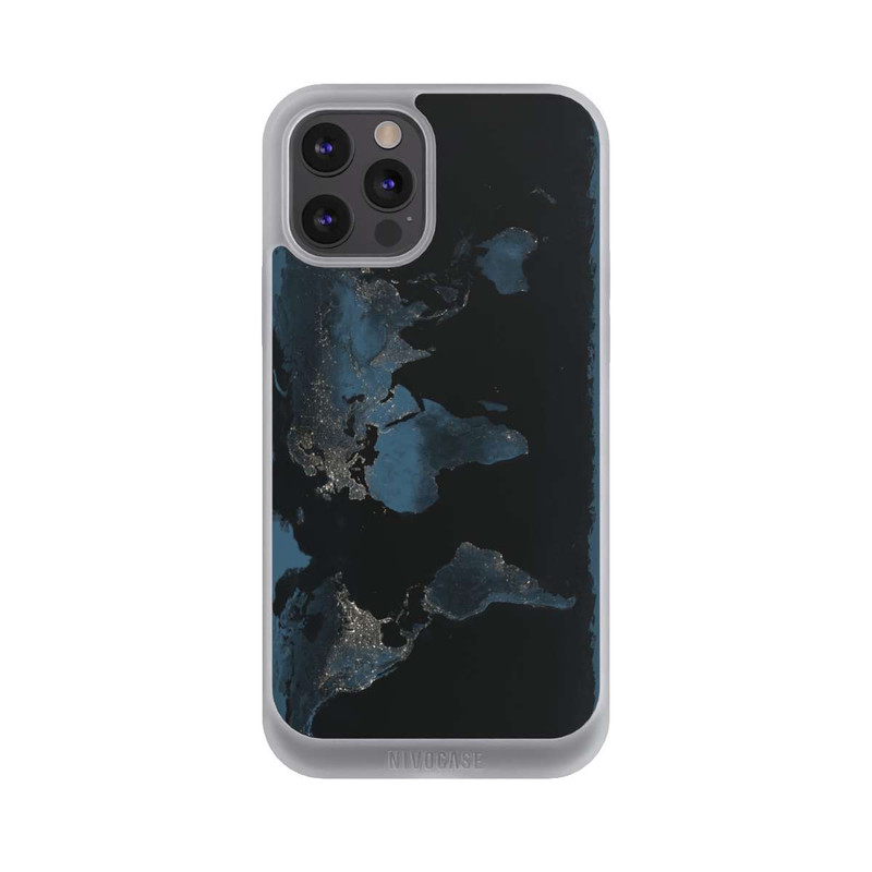 iPhone 12 Pro Max NIVOpure Carte du Monde Nuit