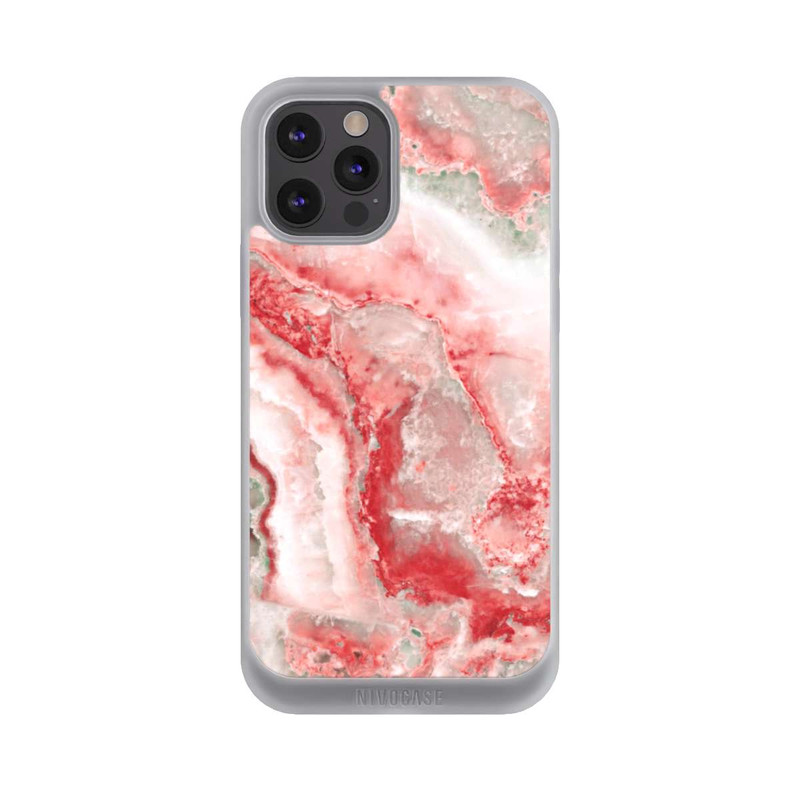 iPhone 12 Pro Max NIVOpure Marbre Rouge et Blanc