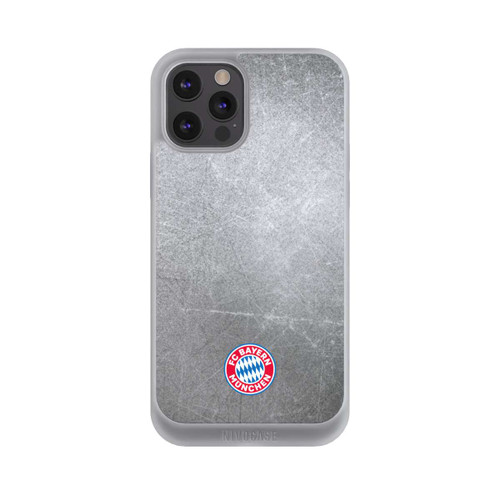 Apple iPhone 12 Pro Max NIVOpure Klassisches FCB Logo Klein - Bunt auf Metalllook