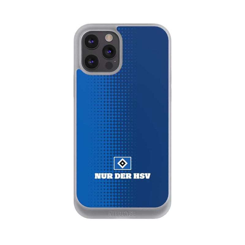 iPhone 12 Pro Max NIVOpure Nur der HSV - Rautenraster Blau