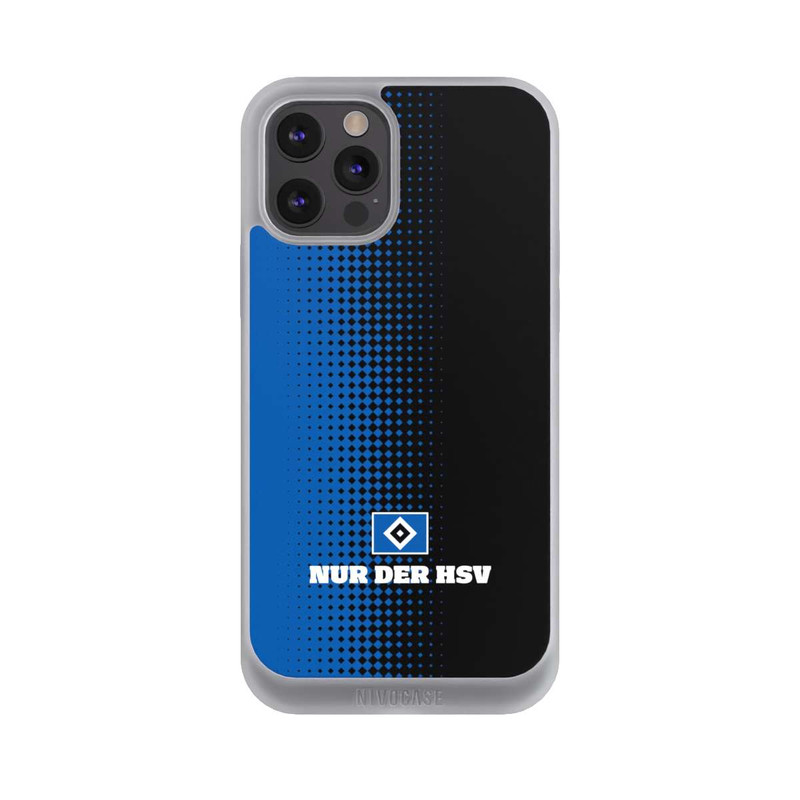 iPhone 12 Pro Max NIVOpure Nur der HSV - Rautenraster Schwarz