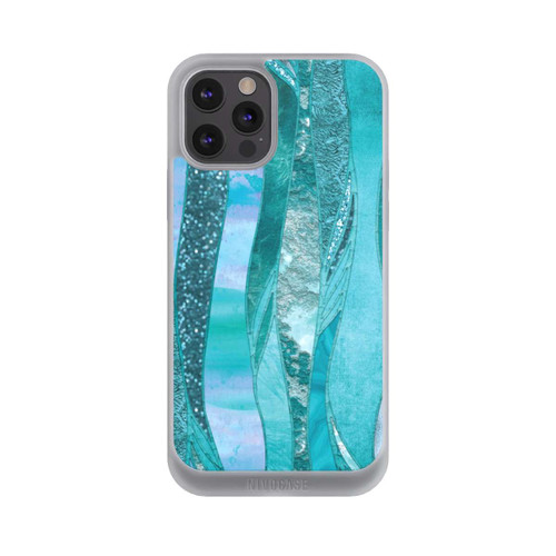 Apple iPhone 12 Pro Max NIVOpure glamouröser Glitzerlook blau