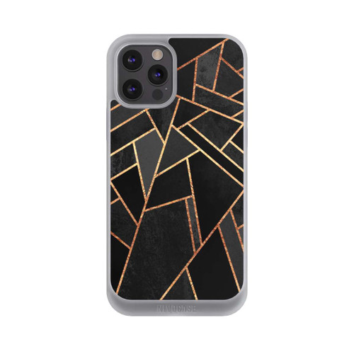 Apple iPhone 12 Pro Max NIVOpure Schwarze Nacht Gold Druck