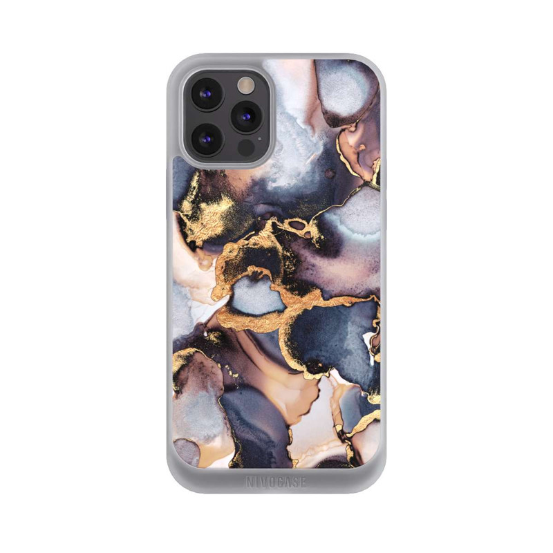 iPhone 12 Pro Max NIVOpure Impression Dreamy Ink Gris Or