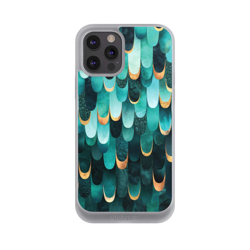Apple iPhone 12 Pro Max NIVOpure Gefiedert Türkis Golddruck