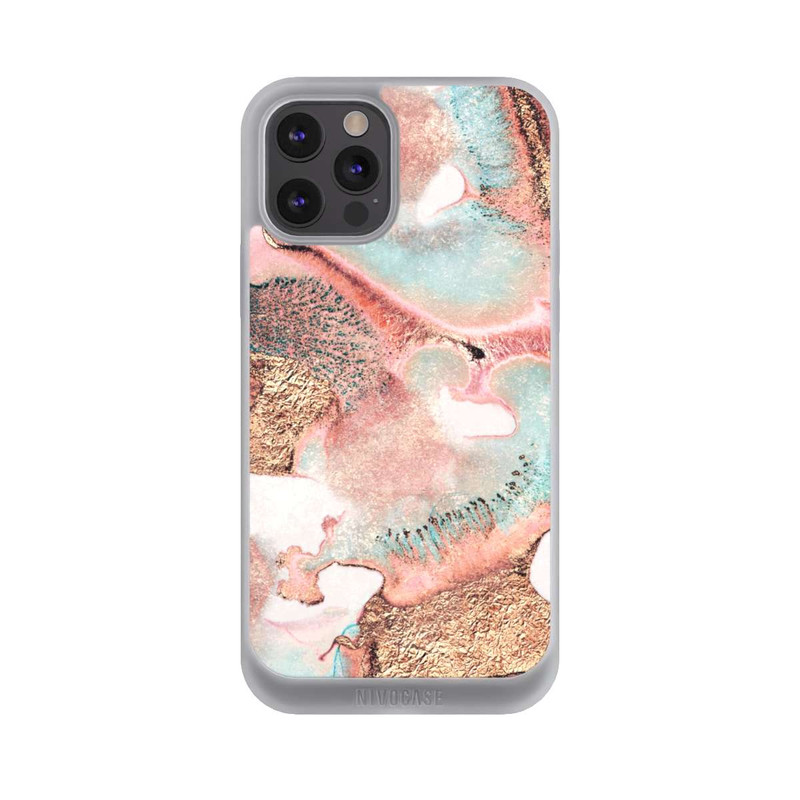iPhone 12 Pro Max NIVOpure Joli imprimé doré à l'encre