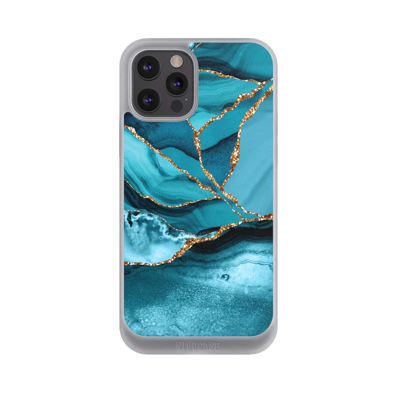 iPhone 12 Pro Max NIVOpure Marbre Bleu Glacier