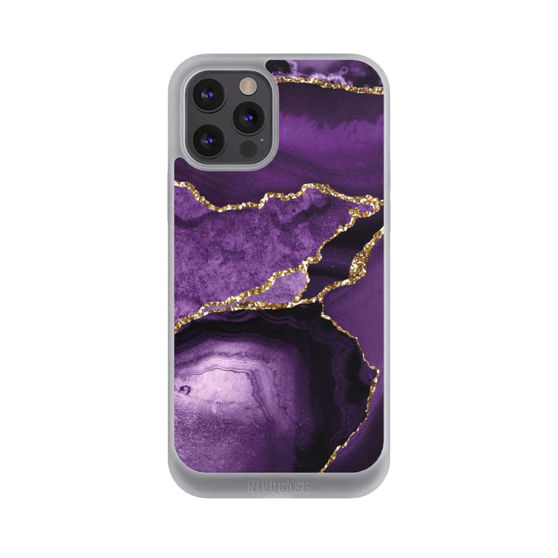 iPhone 12 Pro Max NIVOpure Lila Marmor Landschaft
