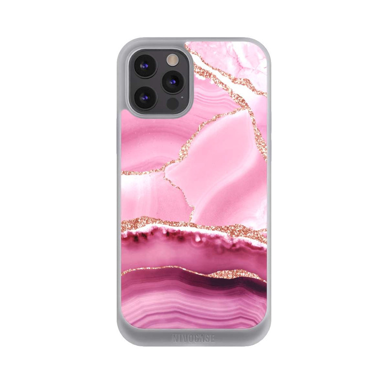 iPhone 12 Pro Max NIVOpure Meerjungfrauen Pink Marmor