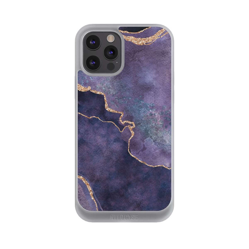 iPhone 12 Pro Max NIVOpure Pierre précieuse Glamour violet