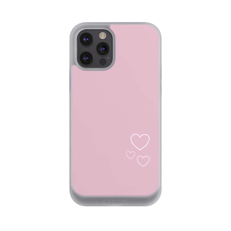 iPhone 12 Pro Max NIVOpure kleine Herzen auf rosa