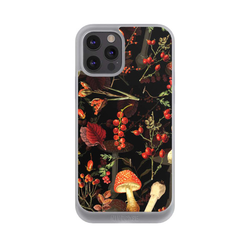 Apple iPhone 12 Pro Max NIVOpure Pilzmuster Schwarz