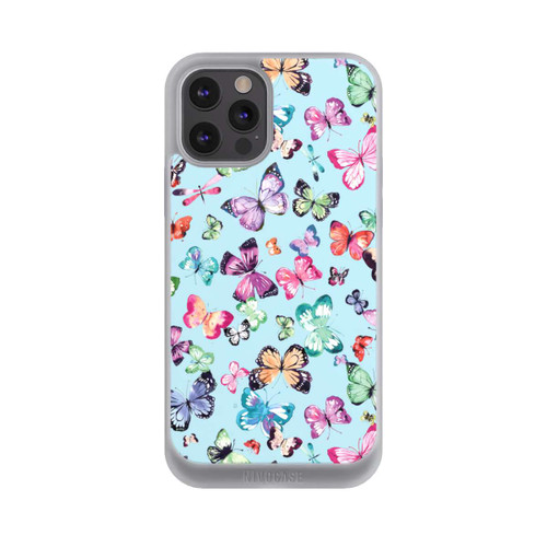 Apple iPhone 12 Pro Max NIVOpure Schmetterlinge rosa orange blau