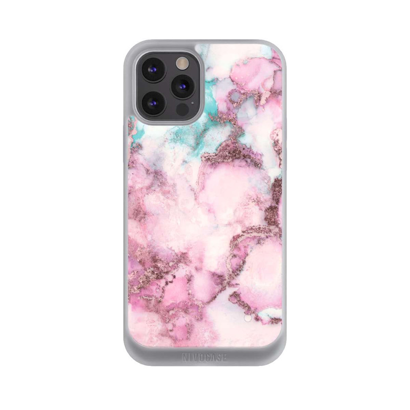 iPhone 12 Pro Max NIVOpure Encre tourbillonnante rose