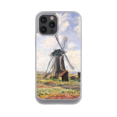 Apple iPhone 12 Pro Max NIVOpure Tulpenfelder mit der Rijnsburger Windmühle von Claude Monet