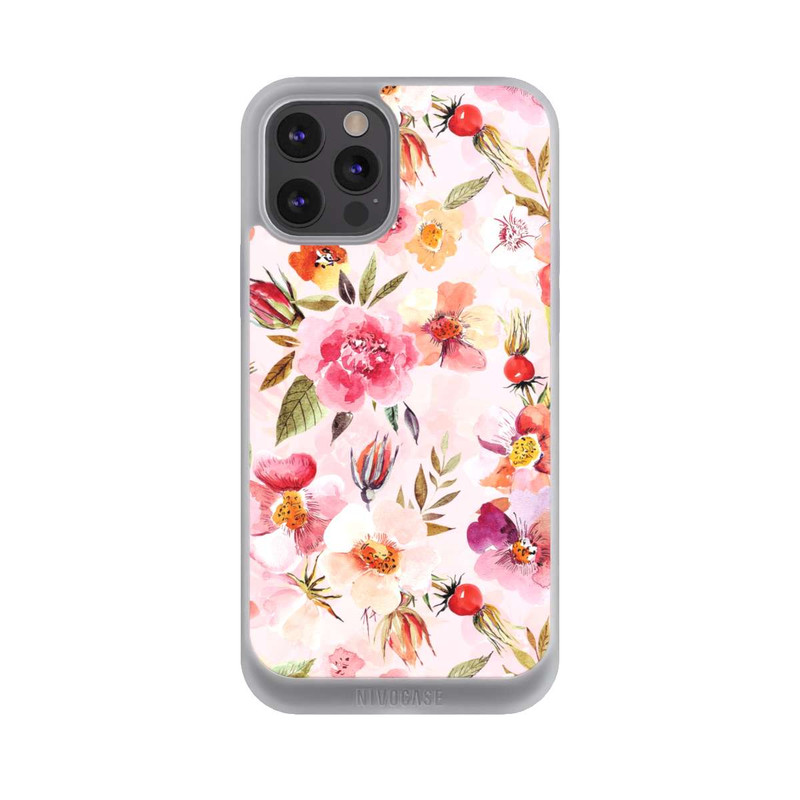 iPhone 12 Pro Max NIVOpure Papier Peint Rose Musquée Printemps Rose
