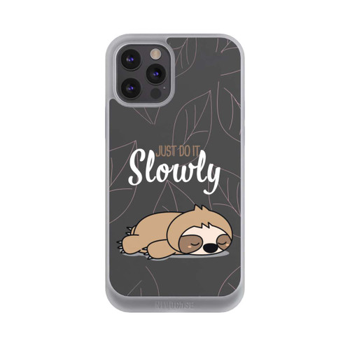 Apple iPhone 12 Pro Max NIVOpure Just Do It Slowly Sloth Grey